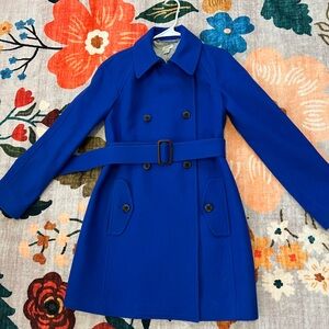 Like NEW J Crew Women's Cobalt Blue Coat